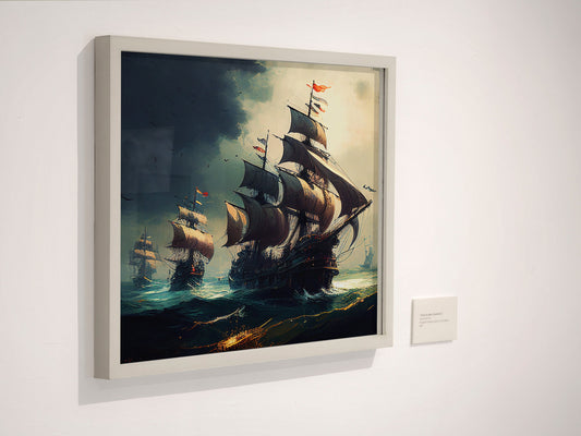 Pirate Ships Wall Art, Canvas Print